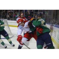 Allen Americans tangle with the Colorado Eagles