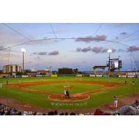 Sunset at Blue Wahoos Stadium, home of the Pensacola Blue Wahoos