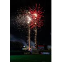 Fireworks over FirstEnergy Park, home of the Jersey Shore BlueClaws